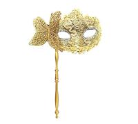 GMBYLBY Maschera da festa di Halloween con penna di supporto bella maschera maschera mezza maschera veneziana maschera a farfalla da sera