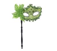 GMBYLBY Maschera da festa di Halloween con penna di supporto bella maschera maschera mezza maschera veneziana maschera a farfalla da sera