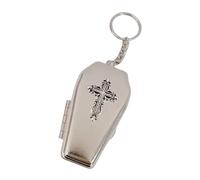 GMBYLBY Metallo bara Keychain con intricato dettaglio Openable Pendant Neckalce Fashion Accessory Texture per, Portachiavi 1, M