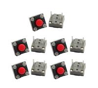 GMBYLBY Microinterruttori con Pulsante Mute da 10 per Giochi o Ufficio 6x6x4.3mm per microinterruttori microinterruttore con Fluido e Silenzioso