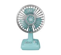 GMBYLBY Miniatura Retro Metallo Desk Fan USB Ricaricabile 3 Velocità Dispositivo di Raffreddamento USB Lega di Metallo