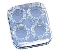 GMBYLBY Moda Lenti A Contatto Scatola Con Coperchio Semplice Aperto E Trasporto Di Kit Di Attrezzi Custodia A Contatto Per Una Gestione Sicuro Titolare Di Viaggio, blu, taglia unica, Bellezza di massa
