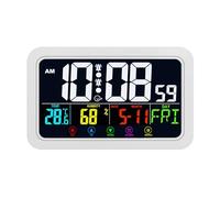 GMBYLBY Moderno Digital ANNUNCE TOUP Activated Night Light Multicolor Multicolor Camera Decoration Orologi per La Camera da Letto A LED Orologio Digitale con Musica