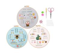 GMBYLBY Pacchetto completo per cucito con guida passo passo per imparare a cucire e creare opere d ' arte distinte per appassionati decorazioni per la casa Guida dettagliata per cucito