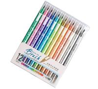 GMBYLBY Penna A Pennello Per Evidenziatore A Colori Metallici 6/12/24 COLINO DOPPIA SCHEDER ART LANCHING ART PER GIORNALE CAMPOBINAMENTO COLARILE SCRITTURA SIGNIFICA
