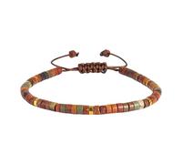 GMBYLBY Perle Bracciale In Pietra Naturale Fatte A Mano Filine Unisex Regolabile Adatto A Tutte Le Dimensioni Del Polso Bracciale Creativo