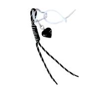 GMBYLBY Portachiavi a forma di cuore in corda intrecciata, ciondolo per borsa, ornamento per auto, 03 03, M