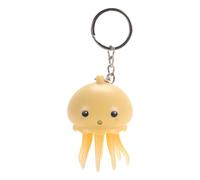 GMBYLBY Portachiavi con meduse che si illumina al buio, con statuetta di anime, portachiavi per auto, borsa, polipo, giocattolo portachiavi, Giallo