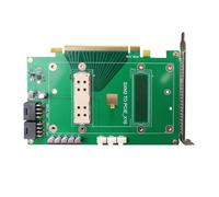 GMBYLBY Scheda Adattatore PCIe X16 a SXM2 con Controllo Attivo della Temperatura Raffreddamento per modulo GPU P100 V100 Accessori per Desktop Scheda espansione GPU per