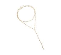 GMBYLBY Sofisticata collana a catena con a goccia a Y Collana leggera e regolabile Comodo accessorio per gioielli Collana elegante che migliora la scollatura