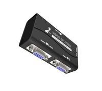 GMBYLBY Splitter VGA ad alta risoluzione da 1 a 2 duplicatori VGA per proiettori e LCD con funzioni di gestione delle prestazioni per proiettori