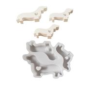 GMBYLBY Stampa Candele Strumento Forno A Silicone Morbido Forma del Cane Facile da Demolire per Preparare La Decorazione Casa Casa del Cioccolato Cioccolato Candela Silicone