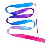 GMBYLBY Stelle filanti Ginnastica Ritmica per Danza Artistica Nastro da Ginnastica Danza Scintillante Manganelli rotanti Fascia da Ginnastica Colorata