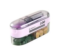 GMBYLBY Tagliapillole Compatto e Scatola portapillole con Lama a Croce precisa Contenitore per compresse Facile da Aprire Facile Gestione dei farmaci Organizzatori compresse