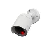 GMBYLBY Telecamera Sicurezza Finta con Base Rotante Luce Lampeggiante a LED Custodia compatta in ABS Adatta per la Difesa della proprietà Telecamera Finta Piccola Non antifurto