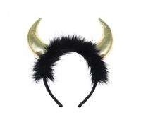 GMBYLBY Tesno A Cornuto D'oro Per Occhi Per Halloween Un Unico Heawear Party Headband Facile Da Indossare Divertimento In Costume Facile Da Indossare Antler Devil