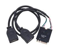 GMBYLBY USB Scheda Chiave A A A Doppia Porta USB 2.0 Interfacce Scheda di Estensione Cavo Adattatore Comodo Da Usare