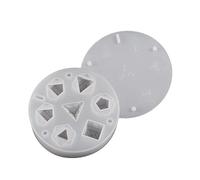 GMBYLBY Various Shapes Dices Fillet Square Triangle Dices Mold Crystal Epoxy Resin Mold Dices Digital Game Silicone Mould Art
