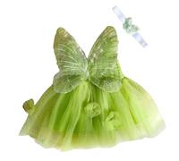 GMBYLBY Vestito delicato con fascia per capelli, per la prima infanzia, per servizi fotografici, per bambine, con fascia per capelli