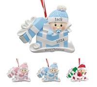 GMDLSK Decorazioni per il Primo Natale del Bambino, Palline Di Natale Personalizzate con Nome Data, il mio Primo Natale Neonato Regalo, Regalo di Natale per Nuovo Bambino