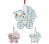 GMDLSK Decorazioni per il Primo Natale del Bambino, Palline Di Natale Personalizzate con Nome Data, il mio Primo Natale Neonato Regalo, Regalo di Natale per Nuovo Bambino