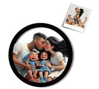 GMDLSK Personalizzato 3D Cartoon Style Photo Frame Segno In Legno, Cornice per Foto Ritratto di Famiglia, Portafoto personalizzato Anime, Caricatura Regali di Natale Anniversario