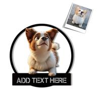 GMDLSK Personalizzato 3D Cartoon Style Photo Frame Segno In Legno, Cornice per Foto Ritratto di Famiglia, Portafoto personalizzato Anime, Caricatura Regali di Natale Anniversario