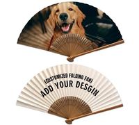 GMDLSK Ventagli in Legno, Ventilatore Pieghevole con Foto, Ventagli Decorativi Personalizzati per Matrimoni, Feste, Compleanni, Decorazioni, Feste