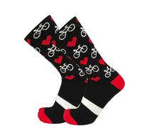 GMDNS Fantasmini Sportivi Da Uomo Calze Sport Pro Cycling Da Uomo Da Donna Con Bicicletta Da Strada A Compressione Mountain Bike Con Motivo A Cuore Nero