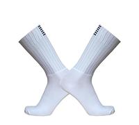GMDNS Fantasmini Sportivi Da Uomo Pro Team Aero Cycling Calze Anti Slip Senza Soluzione Di Continuità Silicone Running Sport Bici Da Strada Bianco
