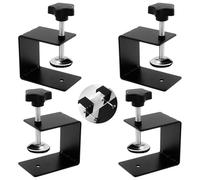 GmeDhc 4 pezzi morsetto a vite piccolo, morsetto regolabile da tavolo con cuscinetto antiscivolo, morsetto a c per cassetti, armadi