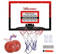 GmeDhc Canestro Basket da Camera Kit, Canestro Basket da Muro, Con 2 mini Palloni da Basket e 1 Pompa, Canestro da Basket per Bambini, Regalo di Compleanno