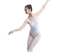 GMGQJST Body Danza Classica Donna Women White Swan Lake Ballet Dance Spaghetti Strap Leotards Mesh Girls Dance Skating Gymnastics Yoga Dancing Swimwear Leotard(L)