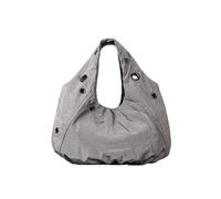 GMGQJST Borsa Borchie Borse a tracolla da donna in nylon con rivetti casual Borse hobos leggere con increspature firmate Borse shopper di grande capacità(Gray)