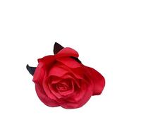 GMGQJST Fiori Finti Per Decorazioni 5 pezzi 8-9 cm seta nera rosa testa di fiore artificiale bouquet casa soggiorno matrimonio decorazione natalizia decorazione di capodanno(Burgundy,6pcs)