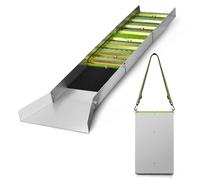 GMGSJ Sluice Box per l'estrazione dell'oro, Sluice Box pieghevole in lega di alluminio da 127 cm (50"), Sluice Box portatili per l'oro, Attrezzatura leggera per la prospezione dell'oro, Sluice Box con