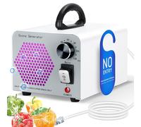 GMGXX 2 In 1 Generatore di Ozono 60000mg/H, Ozonizzatore per Ambienti con Modalità Acqua e Aria, O3 Purificatore d'Aria Deodorante con 120 Min Timer, Macchina Ozono per Casa Auto Frutta Verdura