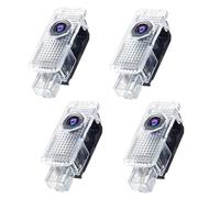 Gmili 4 Pezzi Luci Proiettore Porta, illuminazione sottoscocca auto Compatibile con A1/ A3/ A4/ A5/ A6/ A7/ A8/ Q3/ Q5/ Q7/ TT luce LED di benvenuto