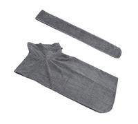 GMJGCIRVC Asciugacapelli asciugatura per asciugatura da bagno super assorbente in microfibra doge doghe grigie di veste grigie Design del colletto per comfort per il comfort