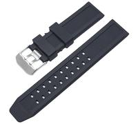 GMJGCIRVC Fascia d'oro in gomma per luminox 7251 3050 cinturino in silicone nero di guardia 23mm