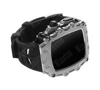 GMJGCIRVC Metal Watch Case Sillicone Band Modification Kit,For 44mm 45mm Series 9 8 7 6 5 4 SE Upgrade Replace Rubber Strap Bumper Cover Accessories