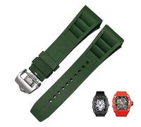 GMJGCIRVC Rubber silicone watch strap for RICHARD MILLE RM011 series Silicone Tape accessories men's watch strap 25-20mm