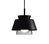 GMJGCIRVC Simple Style Iron, Personalized Glass Pendant Lamp Shade, Flush Mount Single-Head Hanging Light, Balcony Bar Decoration Pendant Light, E27screw Lighting Fixtures