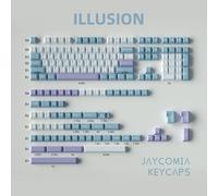 GMK Illusion 173 tasti Double Shot Cherry Profile Copritasto PBT 6U7U7.25U Barra spaziatrice Utilizzata per tastiera meccanica adatta per MX Switch