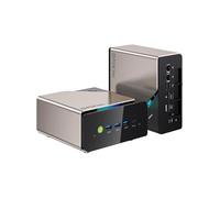 GMKtec EVO-T1 AI Mini PC Intel Ultra 9 285H, 64G DDR5, 2T M.2 PCIe 4.0 SSD (max. 128 GB + 24TB), 99 Tops, Mini Gaming PC con Oculink|Dual 2.5G LAN|USB 4.0|Quad-Display 8K, Mini Desk Computer per