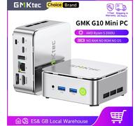 GMKtec G10 Mini PC AMD Ryzen5 3500U (Supera N150/N97) Barebone con LAN NIC 2.5GbE, HTPC Proxmox, Mini Computer, Triplo Display 4K, WiFi 5