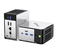 GMKtec Mini PC, Computer Desktop M8 AMD Ryzen 5 PRO 6650H (battere 7430U, 6C/12T 4.50 GHz), Dual LAN 2.5GbE, 16GB LPDDR5 RAM + 512GB SSD PCIe, Oculink, USB4, HDMI, USB-C