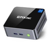 GMKtec Mini PC Intel i5-12450H (Turbo 4,4 GHz) 16 GB (8x2) DDR4 3200 MHz 512 GB M.2 PCIe3.0 NVMe SSD Mini Computer, USB 3.2/WiFi 6/BT5.2, LAN 2,5G/Type-C (DP/Dati)/HDMI*2/PC Desktop Triplo Display 4K