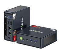 GMKtec Mini PC Ryzen 5 6600H 32G DDR5 RAM + 1TB PCle SSD (6 Kerne, 12 Thread fino a 4.50Ghz) 4K@60Hz Triplo Display, WiFi 6E/USB 4.0/BT 5.2/HDMI/M6 Computer Desktop da Gioco Doppia NIC LAN 2.5G.