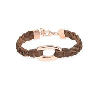GMLRTOSPT Acciaio Inossidabile Gioielli in Pelle Bracciale da Uomo Braccialetti di Design per Donna - Oro Rosa